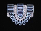 With Round White Cz Fine Brooches Highly Important Multi Shape 3.85Ct Aquamarine