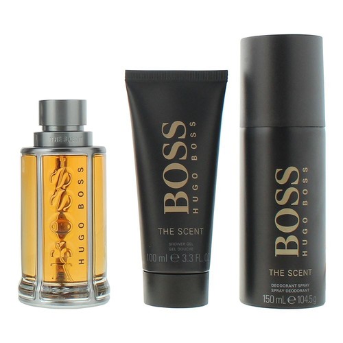 Hugo Boss The Scent Eau de Toilette 100ml, Shower Gel + Deodorant Spray Gift Set - Picture 2 of 3