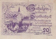 20 HELLER 1920 City of ENGELHARTSZELL Upper AUSTRIA Notgeld #PE954.U