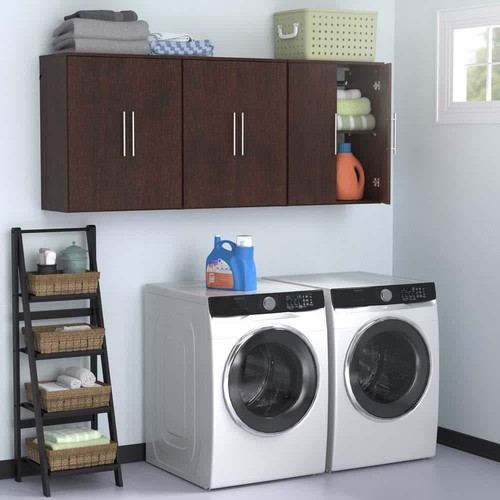 ClosetMaid Laundry Room Floating Cabinet Kit 25.12" x 31.28" Wood Chocolate - Picture 2 of 6