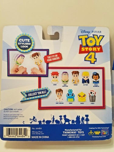 Menge 2 Disney Pixar Toy Story 4 Fingerpuppen Woody Buzz Bunny Bo Peep - Bild 2 von 3
