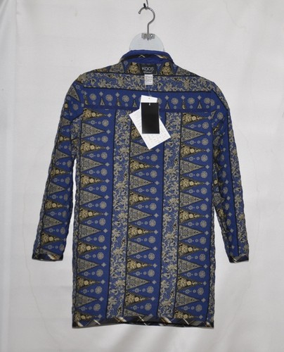 Koos Of Course Solid/Printed Reversible Jacket Size S Blue - Picture 4 of 4