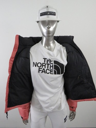 Womens The North Face 1996 Retro Nuptse Puffer 700-Down Hooded Jacket - Mahogany - Picture 6 of 14