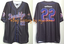 BROOKLYN CYCLONES BASEBALL JERSEY SGA ADULT XL BLACK ORANGE BLUE NEW YORK METS