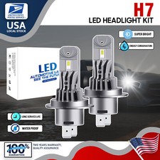 CANBUS H7 Super White LED HeadlightBulb Conversion Kit Hi/Lo Bean 6000K 10000LM