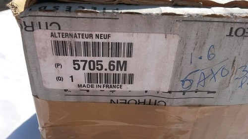 BRAND NEW GENUINE PEUGEOT PARTNER CITROEN BERLINGO MK1 ALTERNATOR 80A RRP £458 - Picture 9 of 9