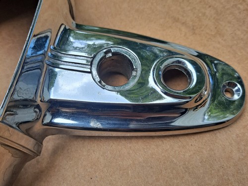 1941 DeSoto S8 Deluxe Custom NOS MoPar License & Stop Lamp CHROME HOUSING - Picture 6 of 6