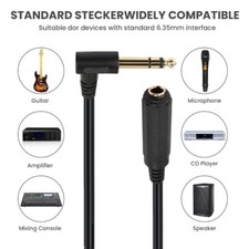 Professional 6.5mm Male to 6.3SP Fermale Sound Cable Auditory Extender 1/4 TRS