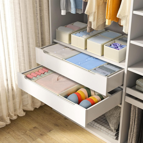 Drawer Organizer Clothes, 12 Pack Dresser Organizer, Foldable Closet Organizers - Picture 4 of 12