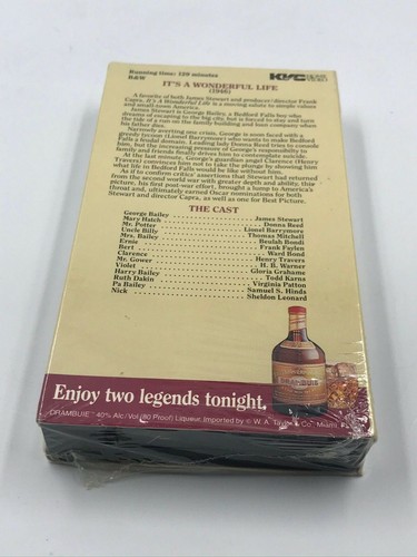 Drambuie Presents It’s A Wonderful Life VHS Video Tape James Stewart New Sealed - Picture 4 of 4
