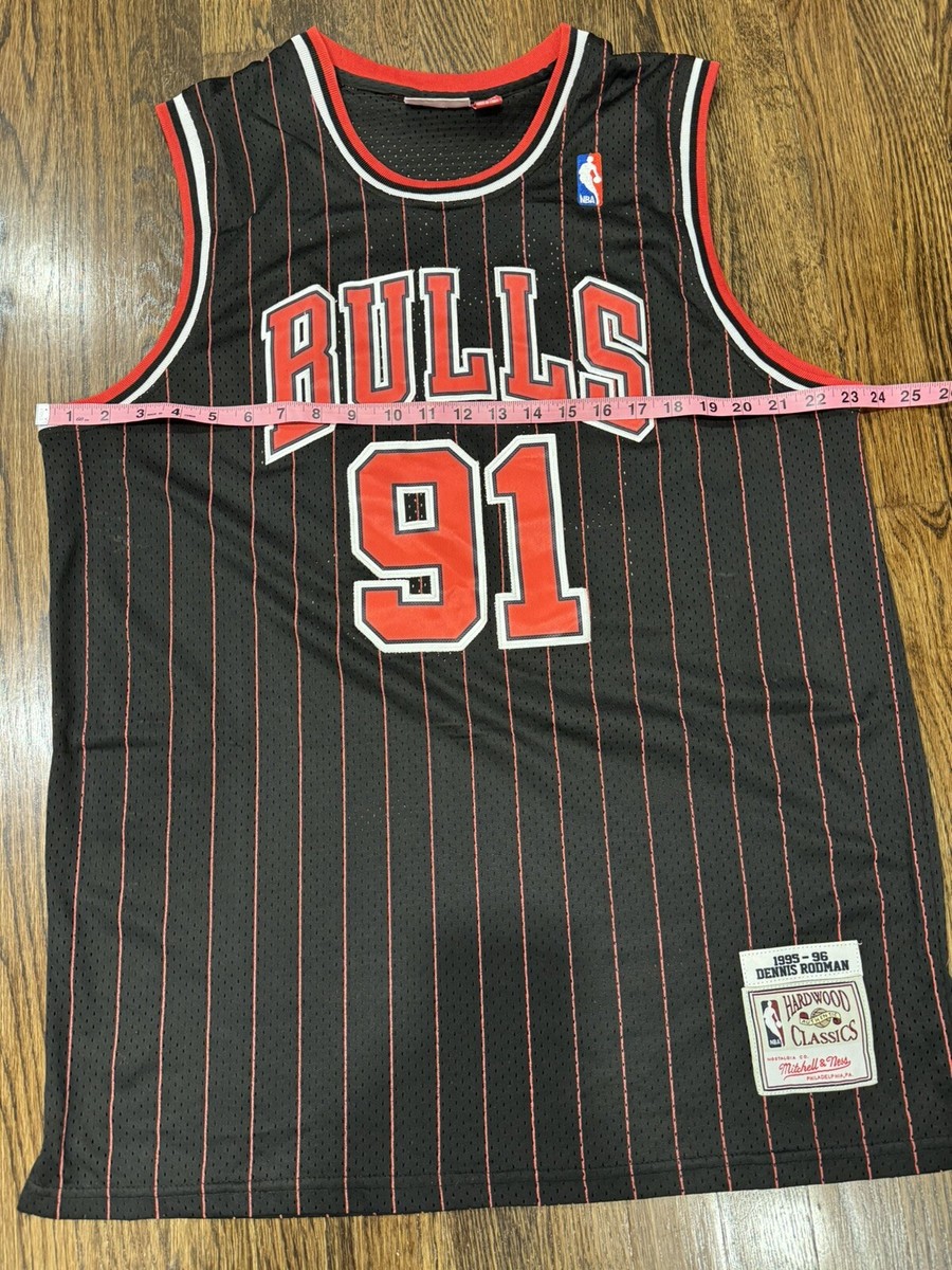 XL Mitchell＆Ness NBA JERSEY BULLS RODMAN Dennis Rodman Chicago Bulls Mitchell & Ness Authentic Jersey