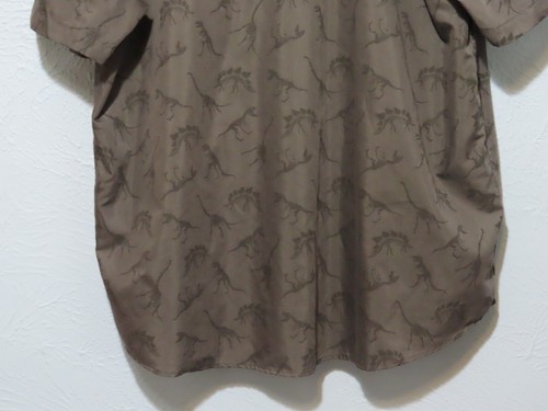 Molokai Surf Co Men's 3XL Dinosaur Skeletons Bones Gray Button Up Hawaiian Shirt - Picture 7 of 8