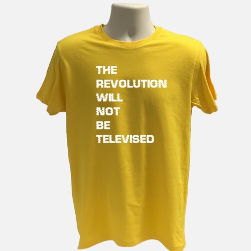 Revolution will not be televised T-shirt, graphic Tee, cencorship Tee, media tee - Picture 5 of 14