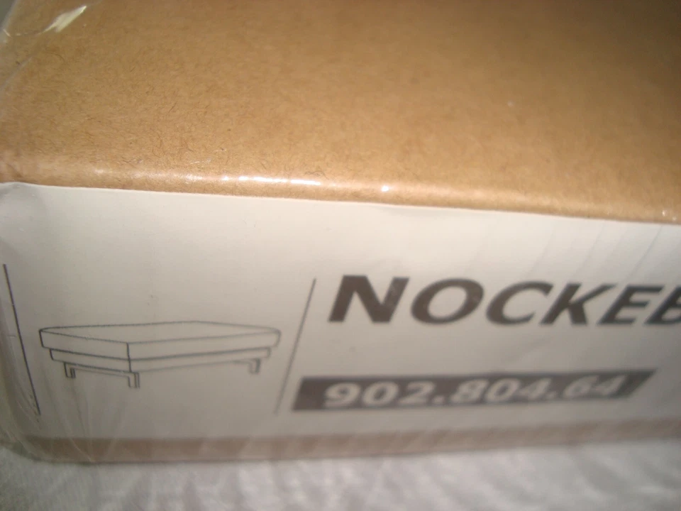 IKEA NOCKEBY Reposapiés CUBIERTA Nockeby Otomana Slipcover Gris Risana - NUEVO Foto 2 de 4