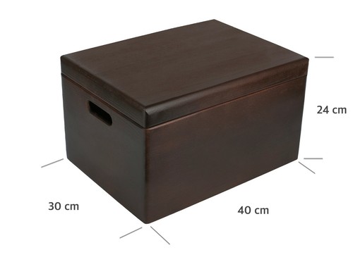 Holzkiste mit Deckel Aufbewahrungsbox Holzbox Allzweckkiste | 3 Größen 10 Farben - Bild 53 von 125