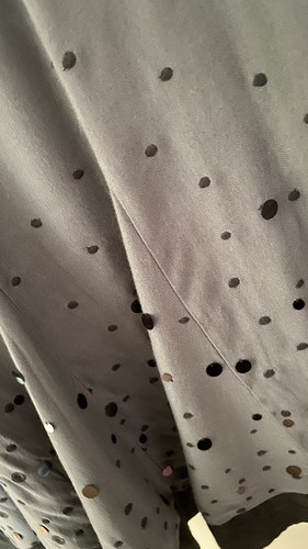 Per Una Grey & Black Sequin Embroidered Midi A-line Skirt Size 12 Regular - Picture 6 of 12
