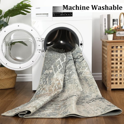 WESTLOOM Washable Rug Modern Abstract Area Rug 5x7 Indoor Non-Slip Stain Resi... - Picture 4 of 7