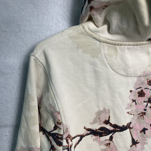 Primitive Skateboarding Men's Ivory Hoodie Sweatshirt Cherry Blossom Size Small - Picture 16 of 17