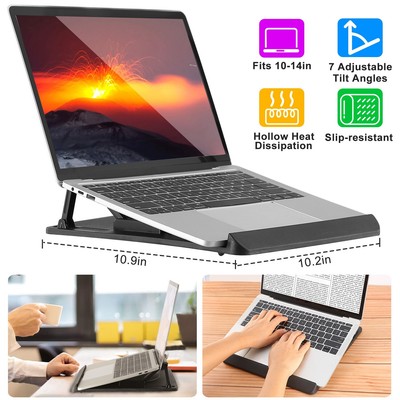 Laptop Table Stand Desk Tray Cooling Holder Adjustable 360