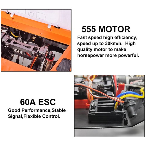 AUSTARHOBBY AX-8801 AX-8802 1/10 RC Climbing Car 4WD 2.4G Off-Road Truck 18mph - Photo 8 sur 29