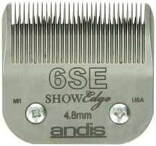 Andis Carbon-Steel ShowEdge Dog Clipper Blade, Size-6SE, 3/16-Inch Cut Length