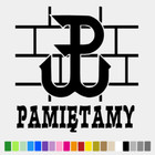 Polska Walczaca Pamietamy car wall door window PW polish poland kotwica