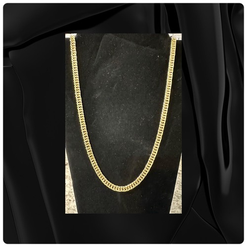 Men And Women’s 14k Heavy Gold Plated 6mm Franco Woven Chain Necklace 24in Gift - Picture 4 of 9