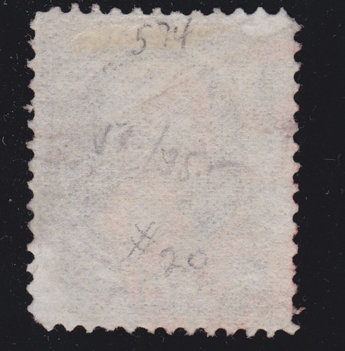 US 165 30c Hamilton Used Single w/ Red NYFM Fancy Cancel SCV $165 - Picture 2 of 2