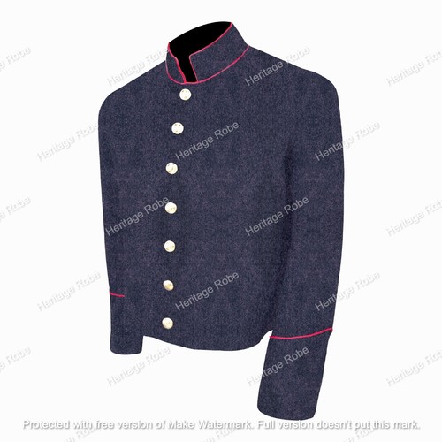 US CS Civil War Cadet Gey Shell Jacket With All Color PIPING Trim All Sizes ! - Picture 12 of 24