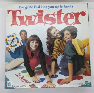 Vintage 1998 Milton Bradley Twister Board Game Hasbro Complete