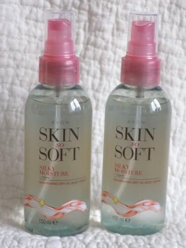AVON 2 x SKIN SO SOFT SILKY FEUCHTIGKEIT PFLEGENDES TROCKENÖL KÖRPERSPRAYS ~ je 150ml - Bild 7 von 8