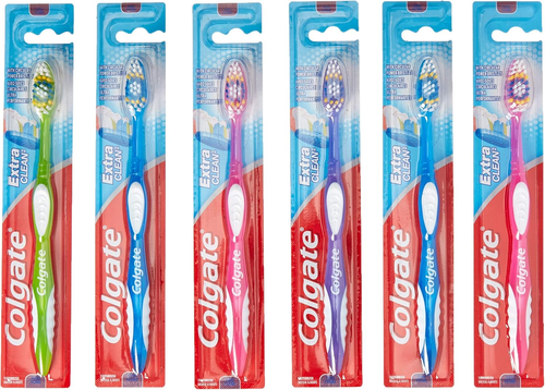 Colgate Extra Clean Toothbrush Full Head Firm #40, Brushes Hard (Pack of 6) - Picture 7 of 12