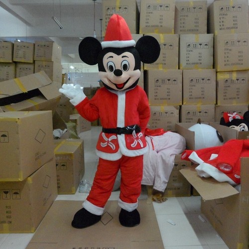 Weihnachten Mickey Maskottchen Kostüm Cosplay Party Kostüm Anzüge Erwachsene Unisex - Bild 3 von 3
