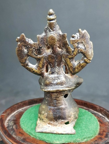 SELTENE ANTIKE HINDUISTISCHE BRONZE LAKSHMI MEHRARMIGE FIGUR STATUE INDIANER 17. JAHRHUNDERT - Bild 3 von 6