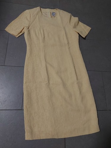 Frankenwälder Etui Kleid, exklusiv, gelb mit Muster, Größe 38,wneu - Bild 3 von 7