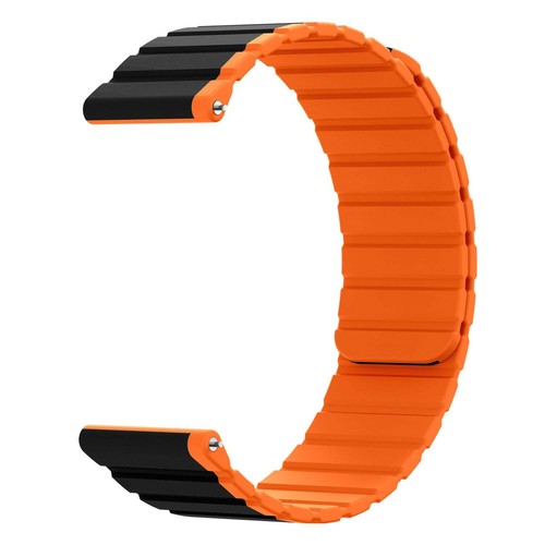 Bracelet 22 MM en Silicone Magnétique pour Samsung Galaxy Watch 5 4 En Orange - Afbeelding 1 van 5