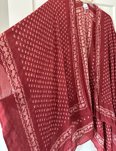 Sonoma Marsala ~ Lightweight Cover Up~ Pool/Beach/Boat/Picnic~ One Size~ NWT - Picture 12 of 14