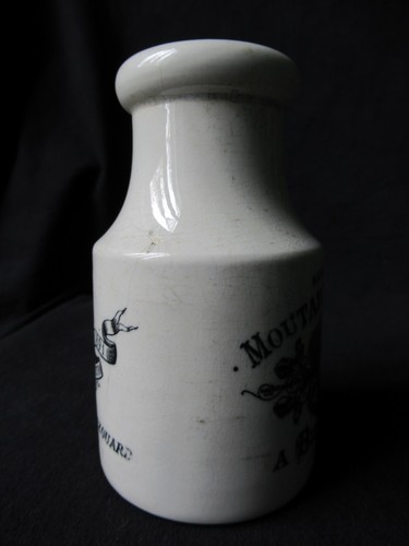 ANCIEN POT à MOUTARDE 19 EME FREMIET BIZOUARD DIJON 12 CM moutardier mustard jar - Photo 10/13