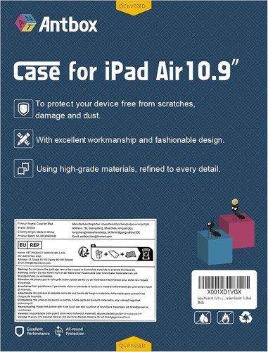 Antbox iPad Air 4/5 Case 10.9'' with Pencil Holder-Various Colours-RRP £33 - Picture 20 of 20