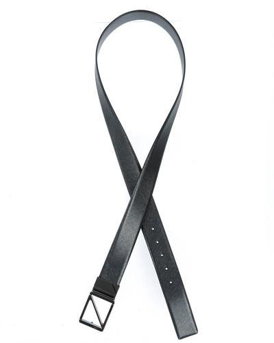 Zegna Belt DOUBLE FACE Leather ITALY Man Black BWINX1505E NER Sz.105 MAKE OFFER - Picture 9 of 11