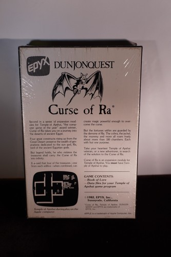 Dunjonquest - Curse of Ra From Epyx For Commodore 64 Temple Of Apshai Sealed - Picture 2 of 2