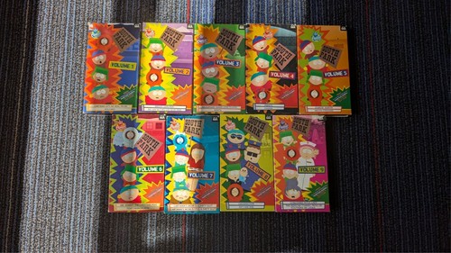 south park volumes 1-9 VHS tapes - Picture 2 of 2
