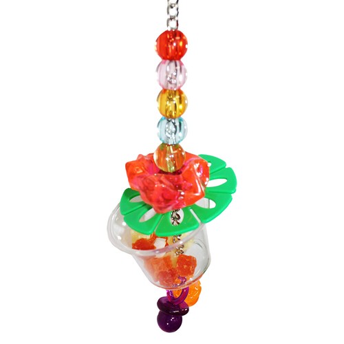 Forage Cup with Beads - Cage Accessory - Sugar Glider Parrot Chinchilla & More - Picture 3 of 8