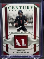 2023 National Treasures Kyler Murray Century Materials Emerald Cardinals #/5