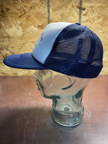 William S. Lepley Trucking Bellflower California Foam and Mesh Trucker Hat Blue - Picture 3 of 8