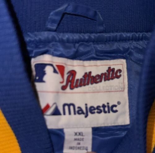 VINTAGE MILWAUKEE BREWERS JACKET AND BREWERS MLB Baseball Throwback XXL MAJESTIC - Bild 2 von 5