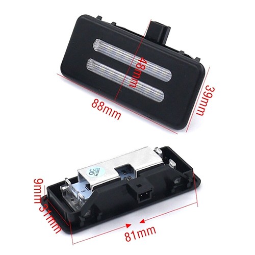 LED Sun Visor Vanity Mirror Lamp For BMW E90/E92/E60/E84 X1/F25 X3/E70 X5/E71 X6 - Picture 2 of 9