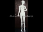 Female Fiberglass Glossy White Mannequin Eye Catching Abstract Style #Md-Xd16W