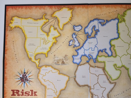 Game Board Only for Risk The Game of Global Domination Parker Brothers 2003 - Picture 2 of 7