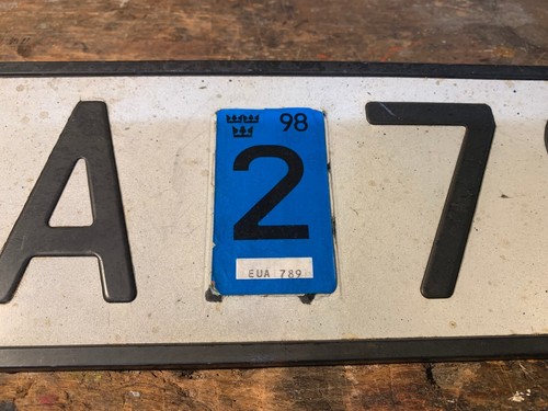 altes KFZ Kennzeichen Nummernschild Schweden sverige registreringsskyltar - Bild 3 von 6